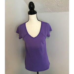 Lululemon Mod Move Purple Short-Sleeve Tee - Size 8 (LW3A79S)